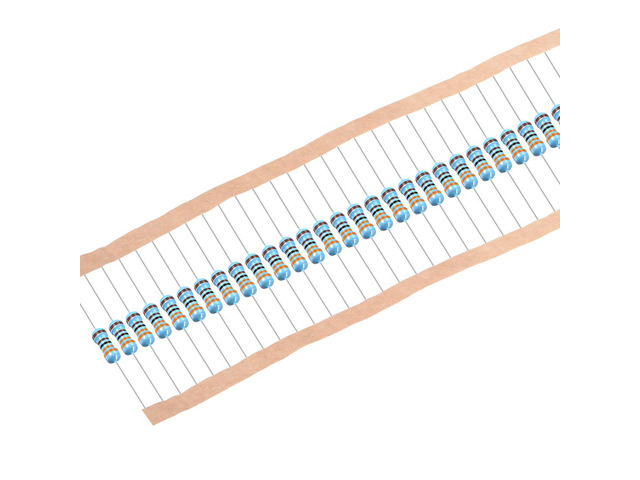 1/4 Watt 3.3K Ohm Metal Film Resistors 0.25W 1% Tolerances 5 Color Bands 300 Pcs