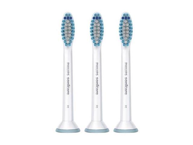 Philips Sonicare Sensitive replacement toothbrush heads for sensitive teeth, HX6053/64 (3 Pack)