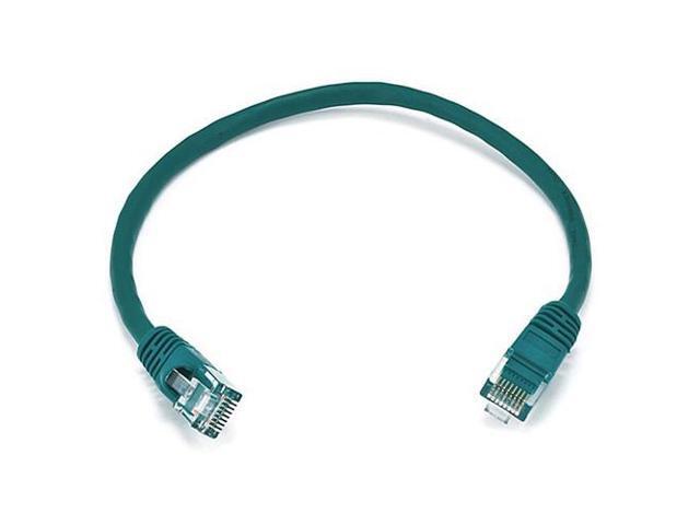 Monoprice Cat5e Ethernet Patch Cable - Network Internet Cord - RJ45, Stranded, 350Mhz, UTP, Pure Bare Copper Wire, 24AWG, 1ft, Green