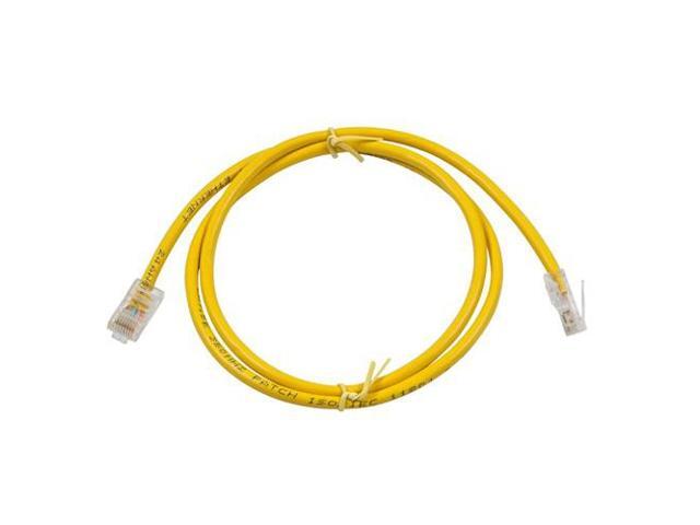 Monoprice Cat5e Ethernet Patch Cable - 3 Feet - Yellow Network Internet Cord - RJ45, Stranded, 350Mhz, UTP, Pure Bare Copper Wire, 24AWG -...