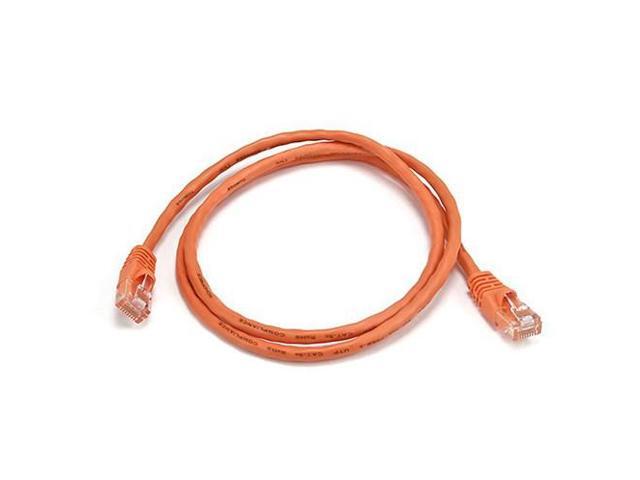 Monoprice Cat5e Ethernet Patch Cable - 3 Feet - Orange Network Internet Cord - RJ45, Stranded, 350Mhz, UTP, Pure Bare Copper Wire, 24AWG