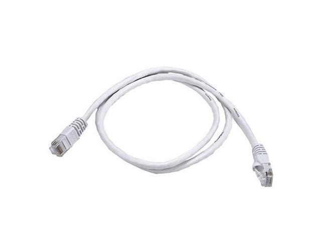 Monoprice Cat5e Ethernet Patch Cable - 3 Feet - White Network Internet Cord - RJ45, Stranded, 350Mhz, UTP, Pure Bare Copper Wire, 24AWG