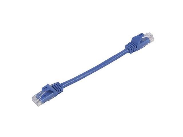 Monoprice Cat5e Ethernet Patch Cable - 0.5 Feet - Blue Network Internet Cord - RJ45, Stranded, 350Mhz, UTP, Pure Bare Copper Wire, 24AWG -...