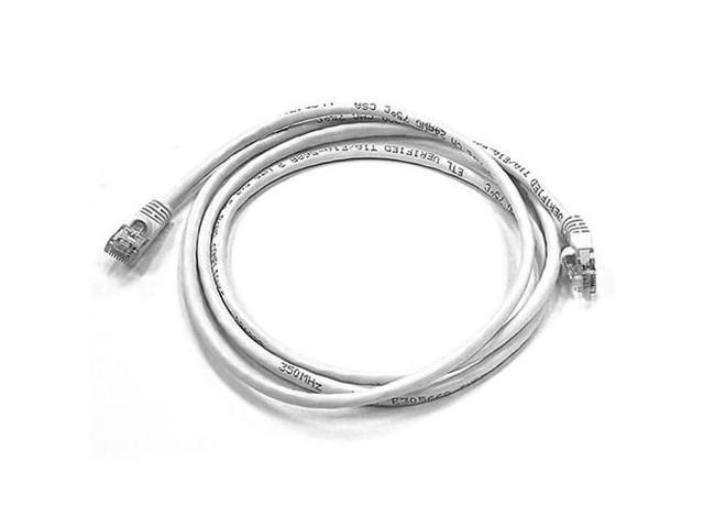 Monoprice Cat5e Ethernet Patch Cable - 5 Feet - White Network Internet Cord - RJ45, Stranded, 350Mhz, UTP, Pure Bare Copper Wire, 24AWG