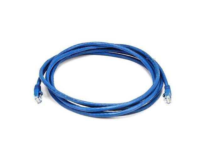 Monoprice Cat5e Ethernet Patch Cable - 10 Feet - Blue Network Internet Cord - RJ45, Stranded, 350Mhz, UTP, Pure Bare Copper Wire, 24AWG
