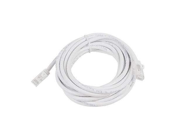 Monoprice Cat5e Ethernet Patch Cable - 14 Feet - White Network Internet Cord - Snagless RJ45, Stranded, 350Mhz, UTP, Pure Bare Copper Wire, 24AWG...