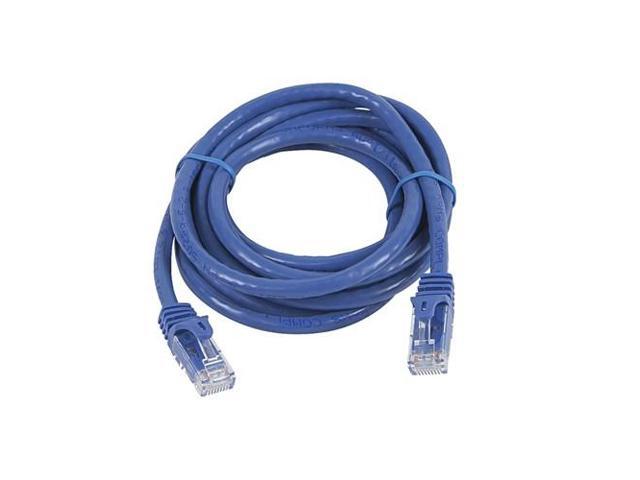 Monoprice Flexboot Cat5e Ethernet Patch Cable - Network Internet Cord - RJ45, Stranded, 350Mhz, UTP, Pure Bare Copper Wire, 24AWG, 7ft, Blue