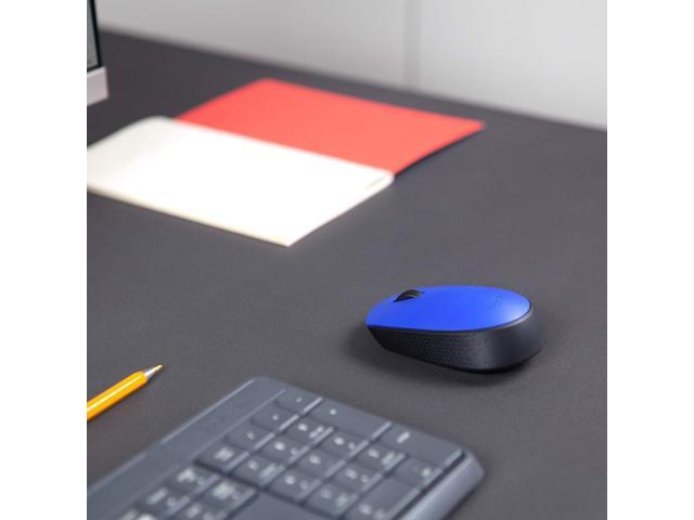 Logitech M170 Wireless Mouse for PC, Mac, Laptop, 2.4 GHz with USB Mini Receiver, Optical Tracking, 12-Months Battery Life, Ambidextrous - Blue