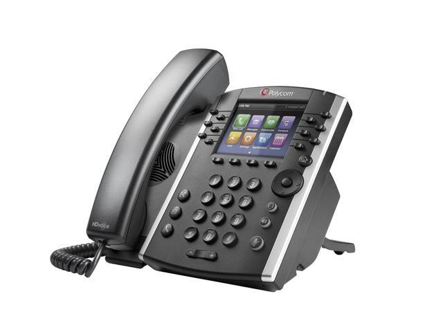 Polycom VVX 411 Corded Voice Over IP Phone w/ 12-line Operation (2200-48450-025)