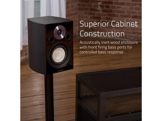 Fluance Reference High Performance 2-Way Bookshelf and Surround Sound Speakers for 2-Channel Stereo Listening or Home Theater System - Black Ash/Pair (XL8S) - image 5