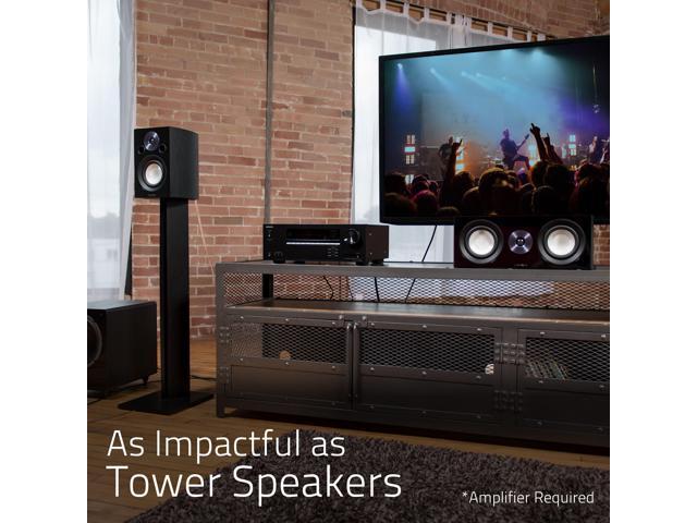 Fluance Reference High Performance 2-Way Bookshelf and Surround Sound Speakers for 2-Channel Stereo Listening or Home Theater System - Black Ash/Pair (XL8S) - image 2