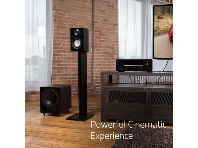 Fluance DB10W 10-inch Low Frequency Powered Subwoofer for Home Theater (Natural Walnut) - image 10