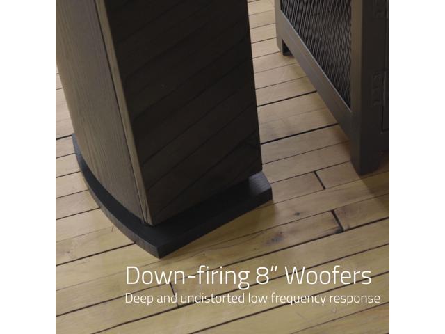 Fluance Reference High Performance 3-Way Floorstanding Loudspeakers with Down-firing 8 Subwoofers for 2-Channel Stereo Listening or Home Theater System - Black Ash/Pair (XL8F) - image 3