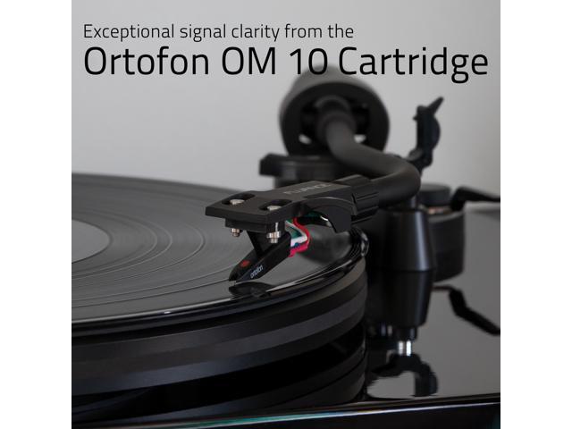 Fluance RT82 Reference High Fidelity Vinyl Turntable Record Player with Ortofon OM 10 Cartridge, Speed Control Motor, Record Weight, 3 in 1 Stylus...