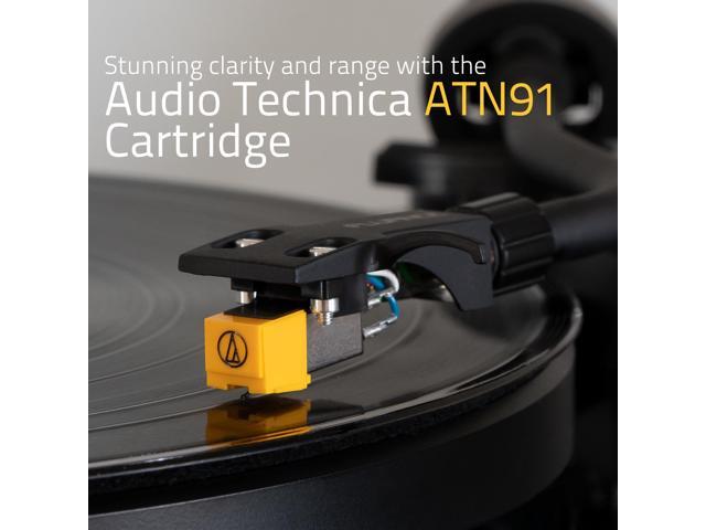 Fluance RT80 Classic High Fidelity Vinyl Turntable Record Player featuring Audio Technica AT91, Belt Drive, Built-in Preamp with Record Weight and...
