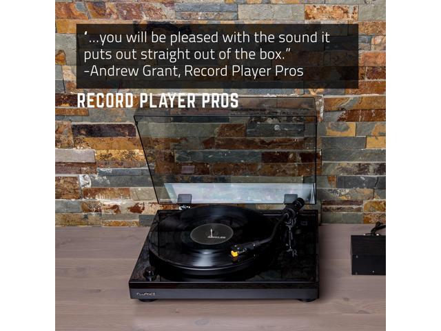 Fluance RT80 Classic High Fidelity Vinyl Turntable Record Player featuring Audio Technica AT91, Belt Drive, Built-in Preamp with Record Weight and...
