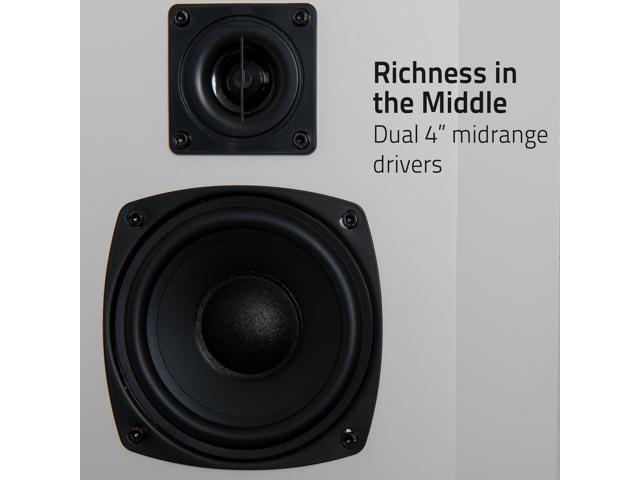 Fluance Elite High Definition 2-Way Bipolar Surround Speakers for Wide Dispersion Surround Sound in Home Theater Systems - White/Pair (SXBP2WH) - image 10