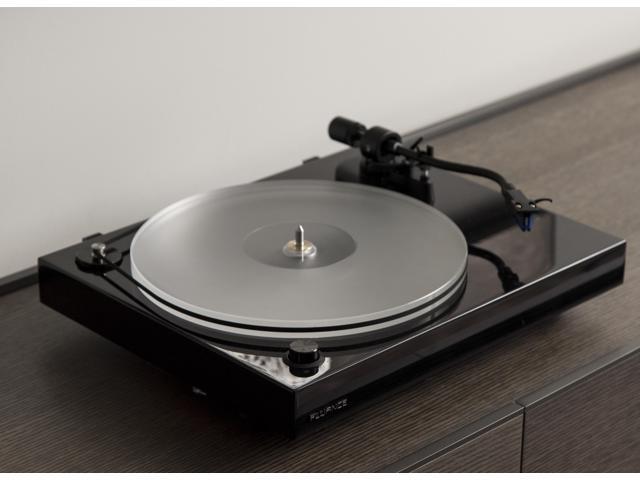 Fluance High Density Frosted Acrylic Platter For Fluance Reference Turntables RT82/RT83/RT84/RT85, includes HiFi Vinyl Record Weight 760 gram Steel...