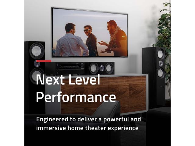 Fluance Reference Surround Sound Home Theater 5.0 Channel Speaker System including 3-Way Floorstanding Floorstanding Towers Center Channel and Rear Surround Speakers - Walnut (XL8HTBW) - image 2
