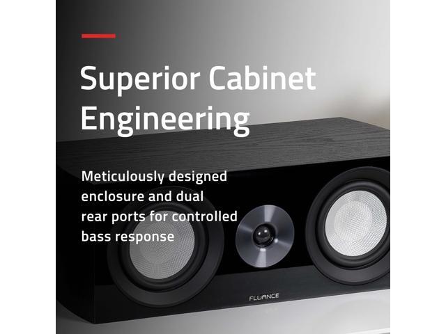 Fluance Reference Surround Sound Home Theater 5.0 Channel Speaker System including 3-Way Floorstanding Floorstanding Towers Center Channel and Rear Surround Speakers - Walnut (XL8HTBW) - image 6