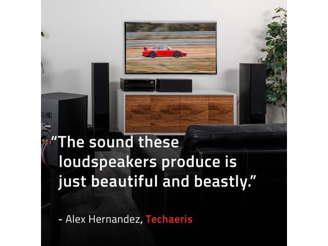 Fluance Reference Surround Sound Home Theater 5.0 Channel Speaker System including 3-Way Floorstanding Floorstanding Towers Center Channel and Rear Surround Speakers - Walnut (XL8HTBW) - image 7