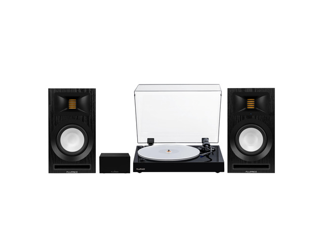 Fluance RT85 Vinyl Turntable Record Player, Ortofon 2M Blue Cartridge, Ri71 Powered Bookshelf Speakers, PA10 Preamp