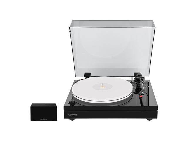 Fluance RT87 Reference High Fidelity Dual-Plinth Turntable with AT-VM95ML Cartridge, PA10 Phono Preamp (Piano Black)