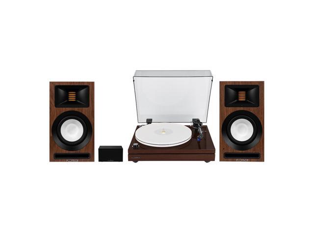 Fluance RT87 Reference High Fidelity Dual-Plinth Turntable with Ortofon 2M Blue Cartridge, Ri71 Powered Bookshelf Speakers, PA10 Phono Preamp.