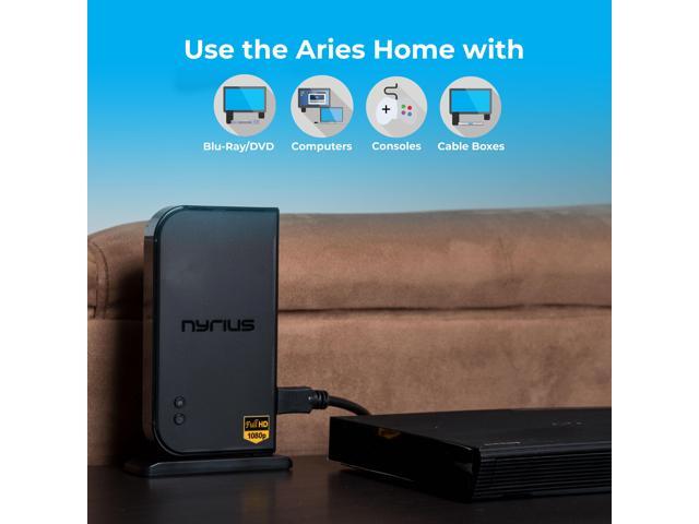 Nyrius ARIES Home HDMI Digital Wireless Transmitter & Receiver for HD 1080p Video Streaming, Cable box, Satellite, Bluray, DVD, PS3, PS4, Laptops,...
