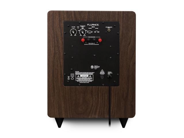 Fluance DB10W 10-inch Low Frequency Powered Subwoofer for Home Theater (Natural Walnut) - image 12