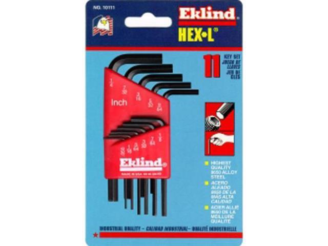 EKLIND 10111 11 Piece SAE L-Shape Hex Key Set, 10111