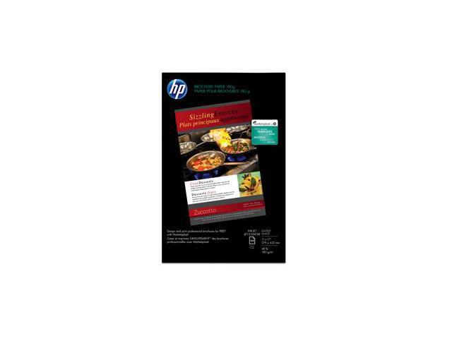 Hp Inkjet Brochure/Flyer Paper 98 Brightness 48lb 11 x 17 White 150 Shts/Pk