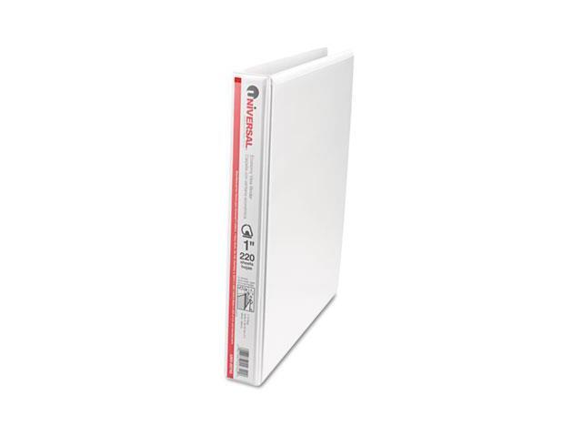 Economy D-Ring Vinyl View Binder, 1' Capacity, White