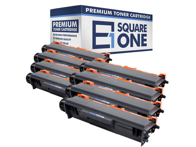 eSquareOne Compatible High Yield Toner Cartridge Replacement for Brother TN750 TN720 (Black, 8-Pack)