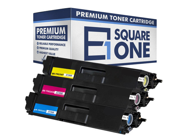 eSquareOne Compatible High Yield Toner Cartridge Replacement for Brother TN336C TN331C TN336M TN331M TN336Y TN331Y (Cyan, Magenta, Yellow)
