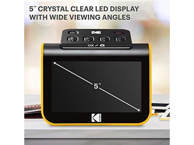 KODAK Slide N SCAN Film and Slide Scanner with Large 5 LCD Screen, Convert Color & B & W Negatives & Slides 35mm, 126, 110 Film Negatives & Slides to...