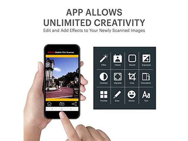 Kodak - Mobile Film & Slide Scanner, Portable Scanner Lets You Scan Old 35mm Films & Slides Photo Using Your Smartphone Camera - Black - image 7