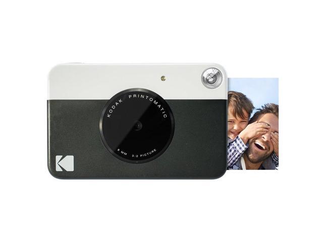 Kodak Printomatic Instant Camera (Black) All-In-Bundle + Zink Paper (20 Sheets) + Deluxe Case + Photo Album + 7 Unique Sticker Sets + Markers +...