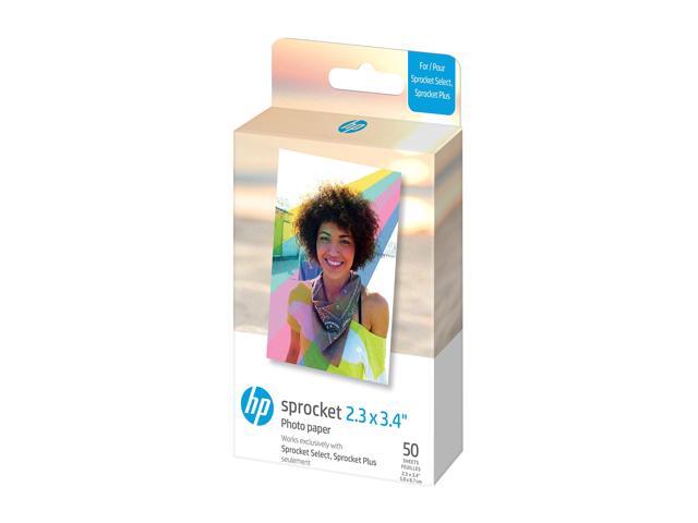 HP 2.3x3.4 Premium Zink Photo Paper (50 Pack) Accesory Kit with Photo Album, Case, Stickers, Markers