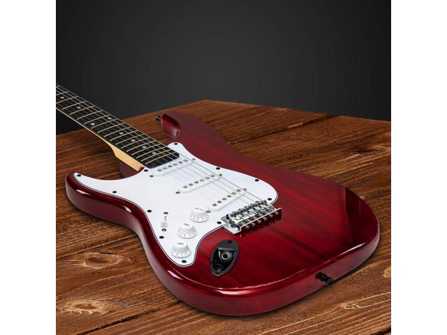 LyxPro Left Hand 39 Inch Electric Guitar and Starter Kit for Lefty Full Size Beginners Guitar, Amp, Six Strings, Two Picks, Shoulder Strap, Digital...