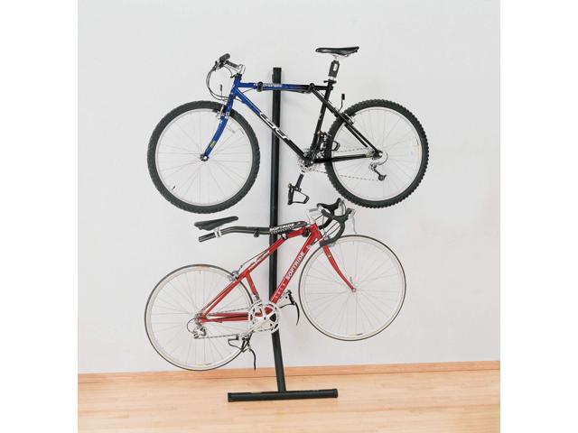 Saris Bike Bunk 2 Bike Storage Gravity Stand No Drilling Required, Adjustable Arms, Floor & Wall Protection, Space-Saving Bike Rack for Home,...