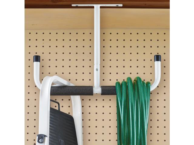 Collections Etc Foam-Padded Overhead T-Shaped Steel Garage Storage Bar