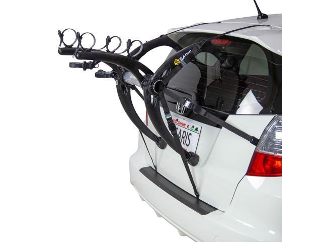 Saris Bones EX 2-Bike Trunk Rack Bicycle Carrier, Durable, Rust-Free, Anti-Sway Straps, Made in USA, Arc-Based Design, 100% Recyclable Materials