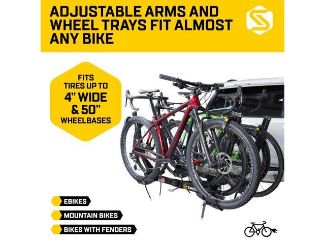 Saris SuperClamp G3 4-Bike Hitch Rack Lightweight Platform Bike Carrier for Car, SUV, Truck Tilting Design, Secure Wheel Clamping, Fits Road,...