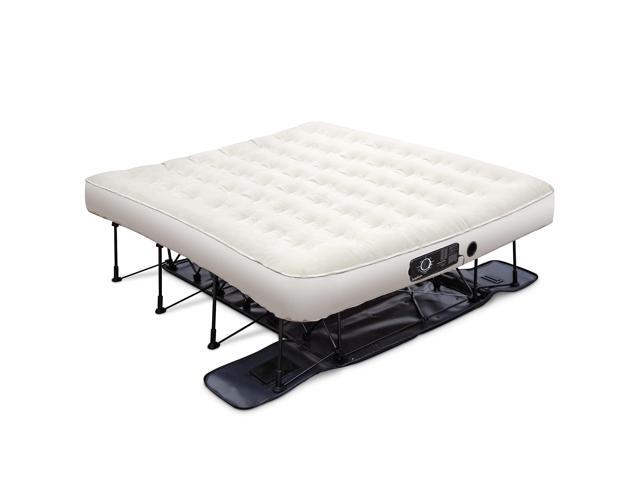 Ivation EZ-Bed (King) Air Mattress with Deflate Defender Technology Dual Auto Comfort Pump and Dual Layer Laminate Material - AirBed Frame &...