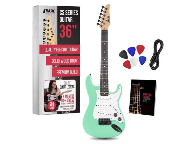 LyxPro CS 30 Electric Guitar Kit for Beginner, Intermediate & Pro Players with Guitar, Amp Cable, 6 Picks & Learners Guide Solid Wood Body,...