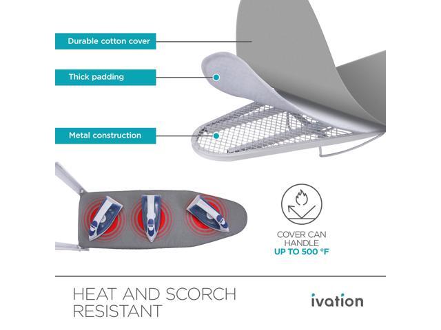 Ivation Wall-Mounted Ironing Board Foldable 36.2 x 12.2 Ironing Station for Home, Apartment & Small Spaces Sturdy Folding Board, Easy-Release...