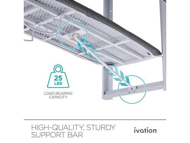 Ivation Wall-Mounted Ironing Board Foldable 36.2 x 12.2 Ironing Station for Home, Apartment & Small Spaces Sturdy Folding Board, Easy-Release...
