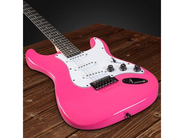 LyxPro 39' inch Full Size Electric Guitar with 20w Amp, Package Includes All Accessories, Digital Tuner, Strings, Picks, Tremolo Bar, Shoulder...