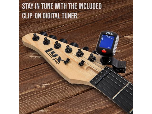 LyxPro Left Hand 39 Inch Electric Guitar and Starter Kit for Lefty Full Size Beginners Guitar, Amp, Six Strings, Two Picks, Shoulder Strap, Digital...